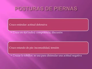 POSTURAS DE PIERNAS