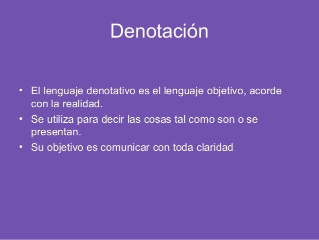 Cual Es La Diferencia Entre Lenguaje Denotativo Y