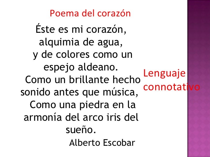 Lenguaje denotativo y el connotativo