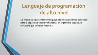 Lenguaje de programacion | PPTX