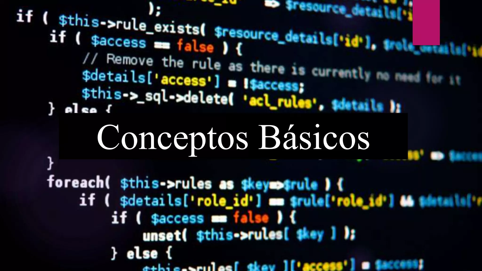 Conceptos Básicos
 
