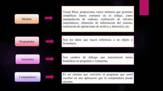 Lenguaje de programacion de visual basic | PPTX