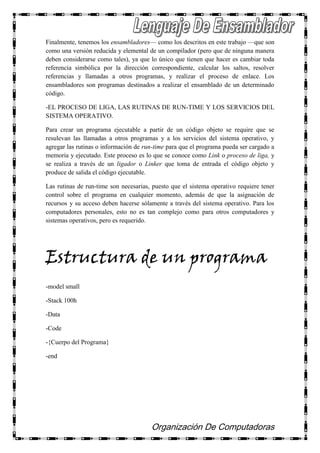 Lenguaje ensamblador