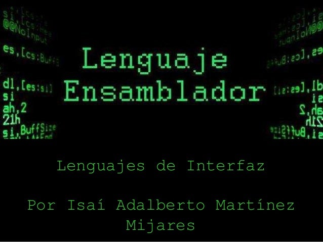 Lenguaje ensamblador