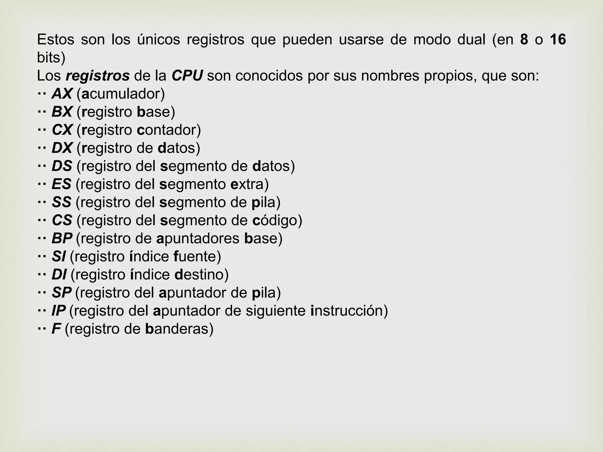 Lenguaje ensamblador | PPT