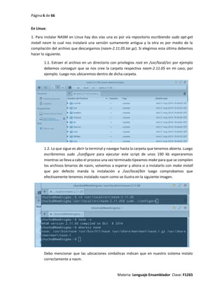 programacion en lenguaje ensamblador con NASM | PDF