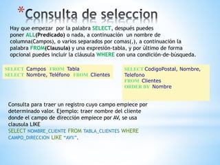 Lenguaje estructurado sql | PPTX
