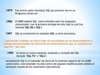 Lenguaje estructurado sql | PPTX