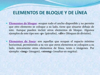 Conceptos básicos HTML | PPTX