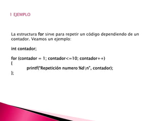Lenguaje java utilizando la estructura for | PPTX