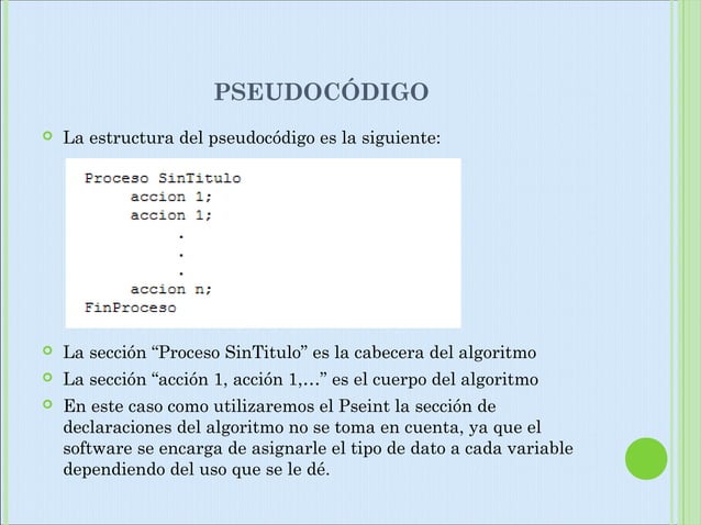 Lenguaje natural pseudocodigo diagramacion y programacion | PPT