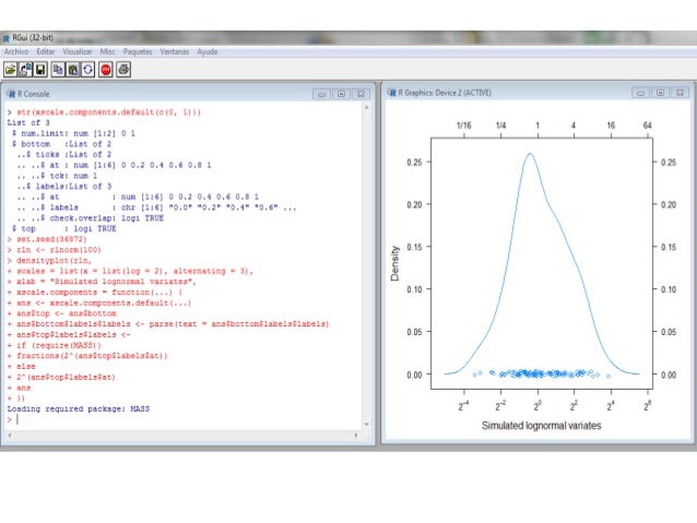 Lenguaje r lattice package