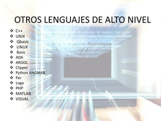 Lenguajes de alto_nivel | PDF