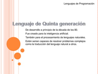 Lenguajes de ProgramaciónLenguaje de Tercera generaciónPascal
