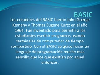 Lenguajes de programacion (exposicion) | PPTX