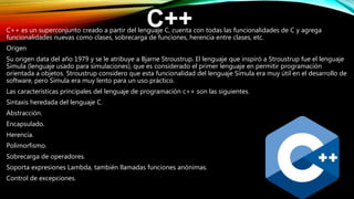 Lenguajes de programacion orientada a objetos | PPTX