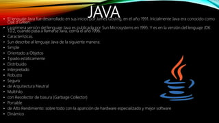 Lenguajes de programacion orientada a objetos | PPTX