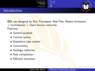 Lenguajes programacionalternativos | PPT