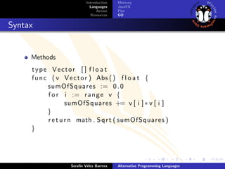 Lenguajes programacionalternativos | PPT