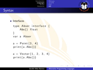 Lenguajes programacionalternativos | PPT