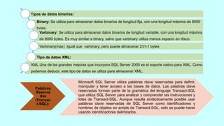LENGUAJE TRANSACT - SQL | PPTX