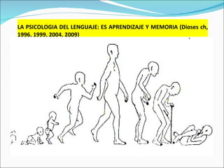 LA PSICOLOGIA DEL LENGUAJE: ES APRENDIZAJE Y MEMORIA (Dioses ch, 1996, 1999, 2004, 2009) 