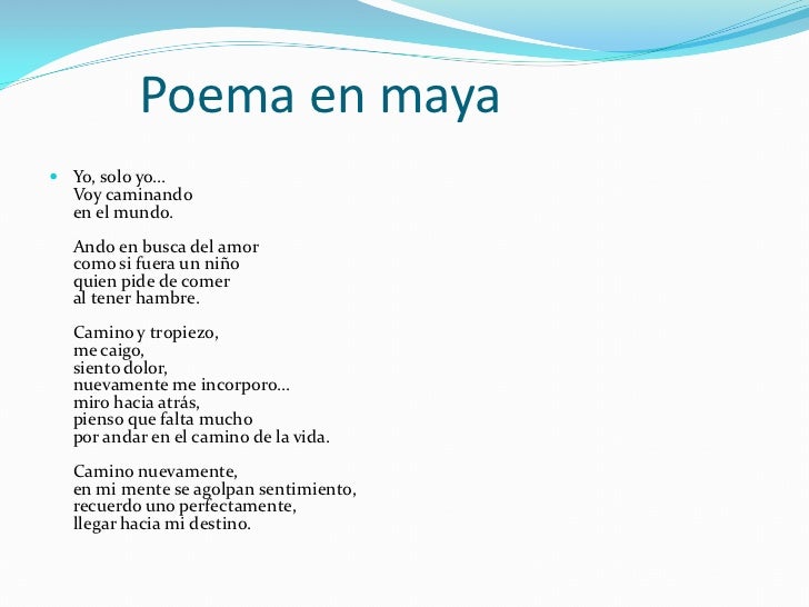 Poemas E N Lengua Indigenas | lengua maya Poemas E N Lengua Indigenas | lengua maya