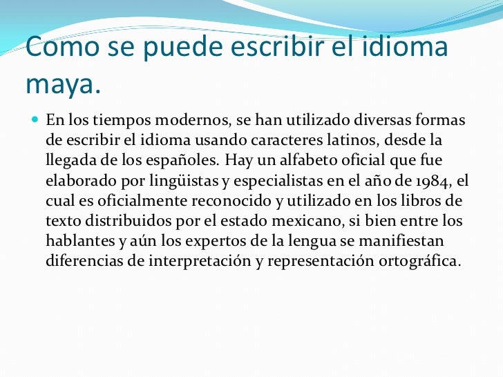 Lengua maya