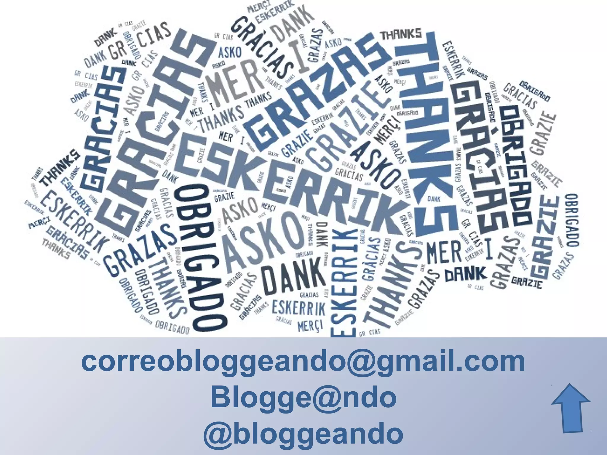 correobloggeando@gmail.com
Blogge@ndo
@bloggeando
 
