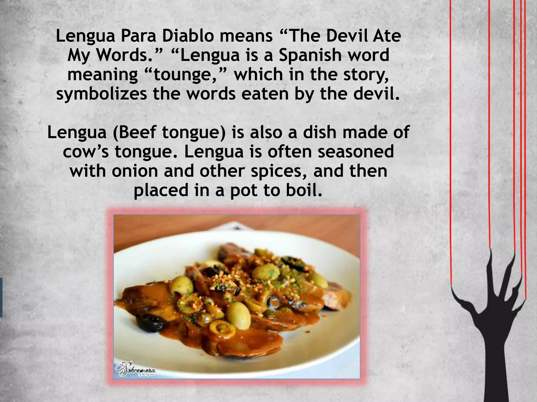 Lengua para diablo - 21st Century Literature - Grade 11 | PPTX