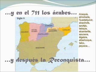Acequia, almohada, Guadalquivir, alcachofa, azulejo, tabique, alcantarilla, azucena, álgebra, albaricoque, talco, jaqueca…   
