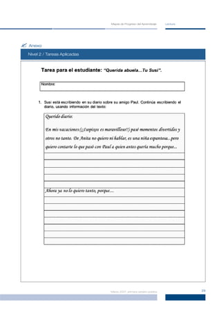 Mapas de Progreso del Aprendizaje     Lectura




? Anexo
  Nivel 2 / Tareas Aplicadas




                               Marzo 2007, primera versión pública             29
 