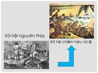Xã hội nguyên thủy
Xã hội chiếm hữu nô lệ
 