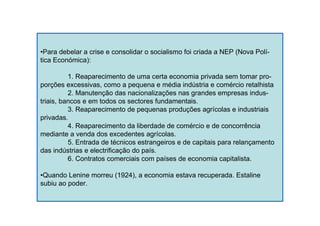 A CONSTRUÇÃO DO MODELO SOVIÉTICO