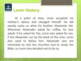 Lenin revolution ppt | PPT