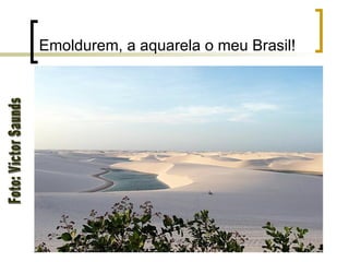 Emoldurem, a aquarela o meu Brasil! Foto: Victor Saunds 