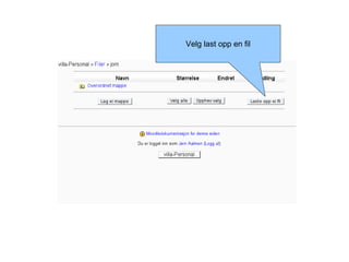 Velg last opp en fil 