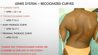 Lenke Classification Chart Lenke Classification for Adolescent Idiopathic Scoliosis (AIS) | PPTX