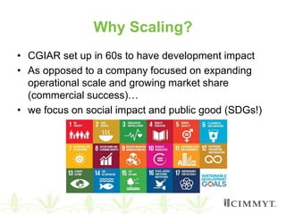Scaling of agricultural innovations 