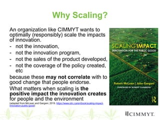 Scaling of agricultural innovations 