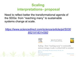 Scaling of agricultural innovations 