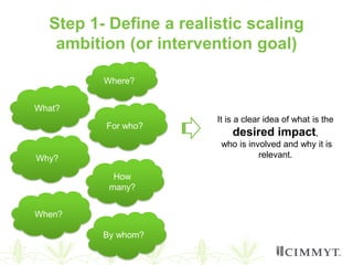 Scaling of agricultural innovations 