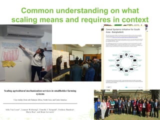 Scaling of agricultural innovations 