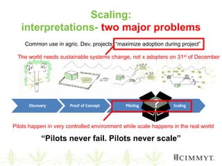 Scaling of agricultural innovations 