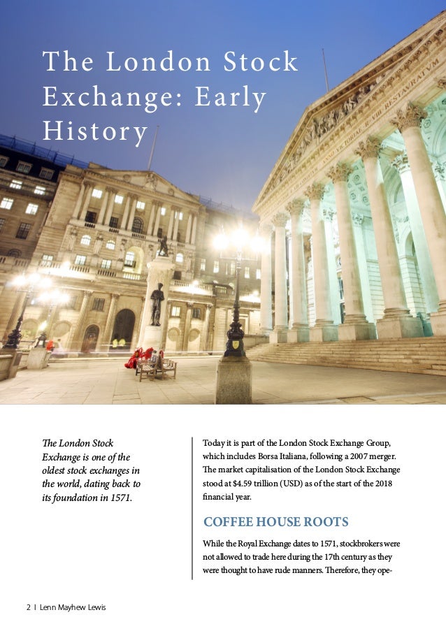 The London Stock Exchange: Early History