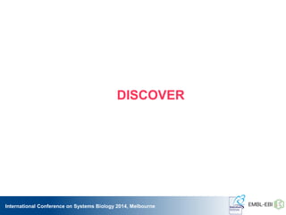 International Conference on Systems Biology 2014, Melbourne
DISCOVER
 