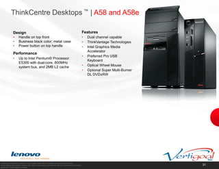 RoHS Compliant10All & any presumptions of margin or actual sales prices are for illustrative purposes only & Lenovo acknowledges that resellers reserve their rights to set pricing in accordance with their independent policies & guidelines. Prices subject to change. 