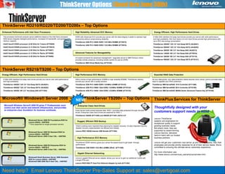 ThinkPad™ | T Series Ultimate BusinessFeaturesThinkVantage SoftwareActive Protection System (APS)Full Roll CageSpill Resistant KeyboardIntegrated Fingerprint ReaderTheft Protection w/LoJackThinkLight®Track Point & Touch PadCutting Edge TechnologiesSwitchable graphicsSolid State Drives for improvedperformance and reliability Full Docking CapabilityDimensions14.1" Widescreen LEDDisplay/15.6” Widescreen LED5.9 poundsPerformanceIntel® Core i5 ProcessorsActive Management TechnologyGPS capable (WWAN models) High performing DDR3 memory Full Disc Encryption Hard Drive13All & any presumptions of margin or actual sales prices are for illustrative purposes only & Lenovo acknowledges that resellers reserve their rights to set pricing in accordance with their independent policies & guidelines. Prices subject to change. 