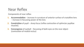 Near Response Components LENS AND ACCOMODATION OF EYE dttt.pptx to focus on near objects ...