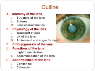 Cataract Structure Lens and cataract | PPTX